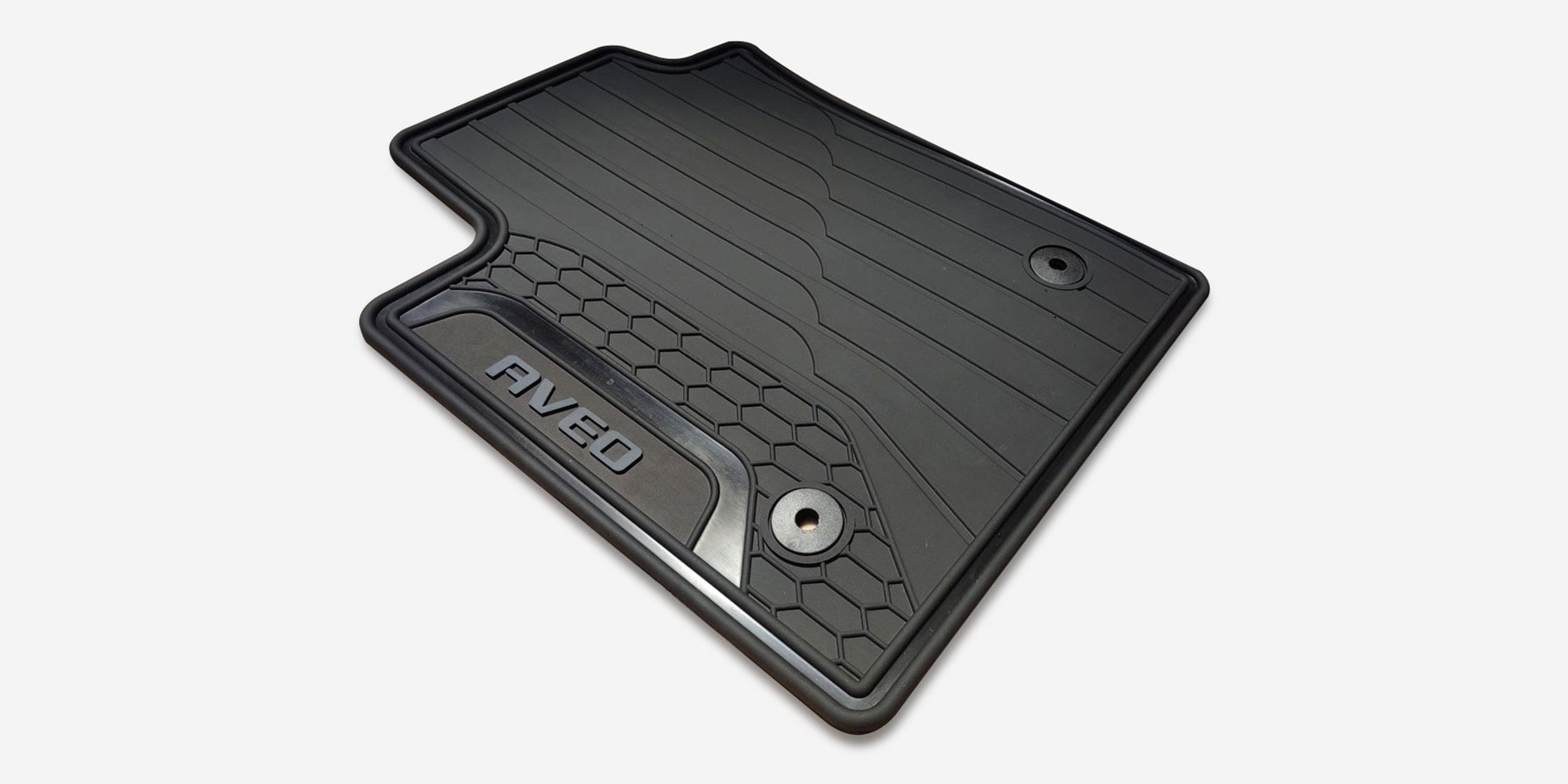 Protege el interior de tu Chevrolet Aveo Hatchback 2025 con el juego de tapetes de vinil delanteros y traseros