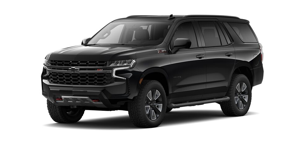 Chevrolet Tahoe 2023, SUV con 3 filas de asientos en color negro