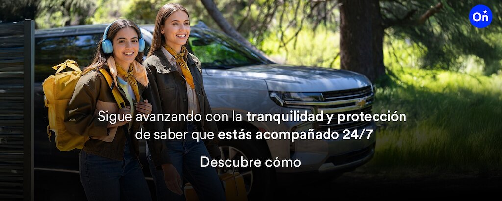 Y estar siempre conectado con tu vehículo. Viajar con la última tecnología es viajar con OnStar.